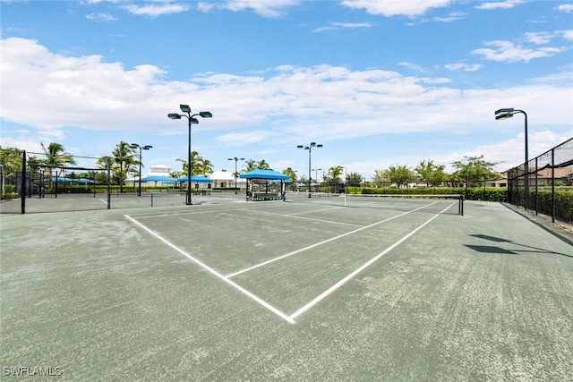 view of tennis court