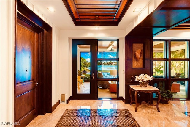 entryway featuring a wealth of natural light