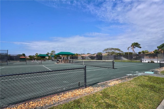 view of tennis court