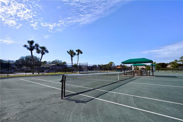 view of tennis court