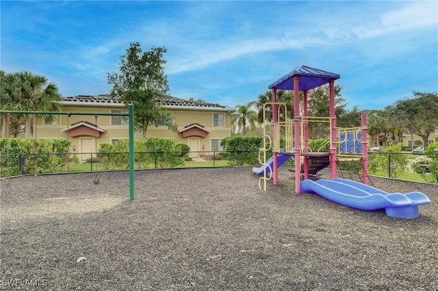 view of jungle gym