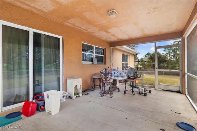 view of sunroom / solarium