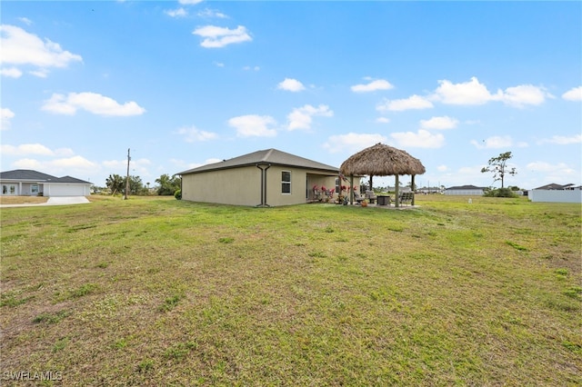 view of yard featuring a gazebo