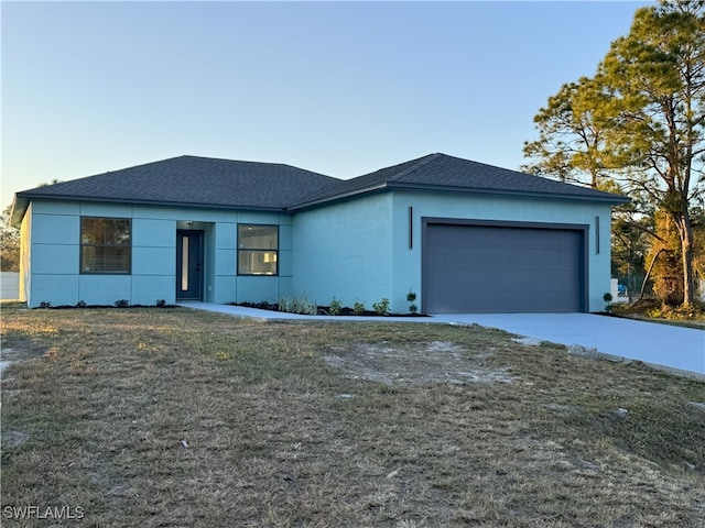 ranch-style house with a garage