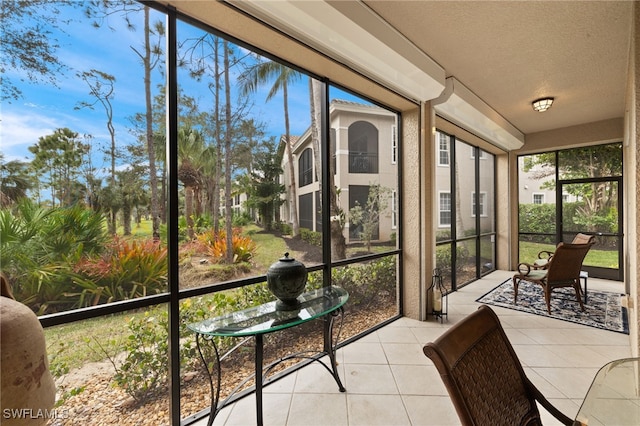 view of sunroom / solarium