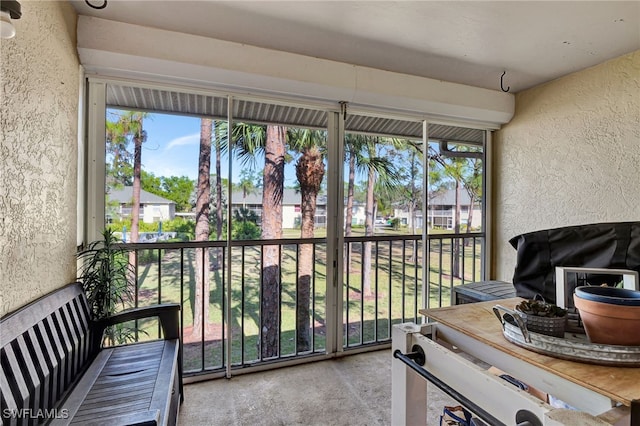 view of sunroom / solarium