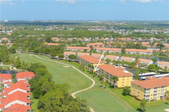 aerial view with golf course view