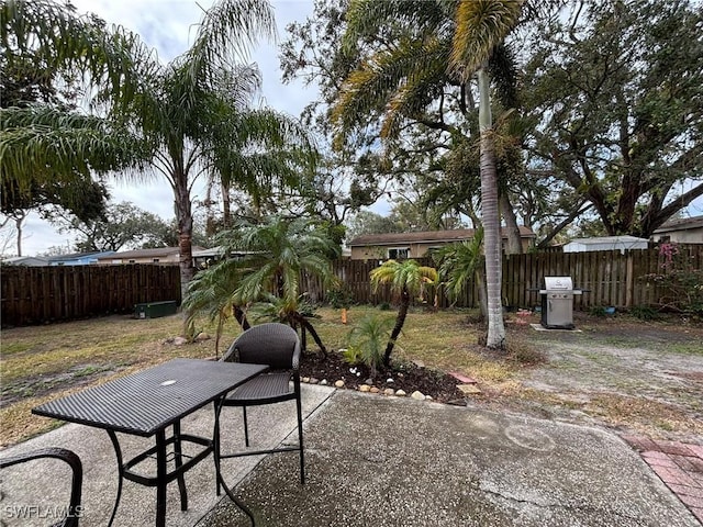 view of patio / terrace with area for grilling