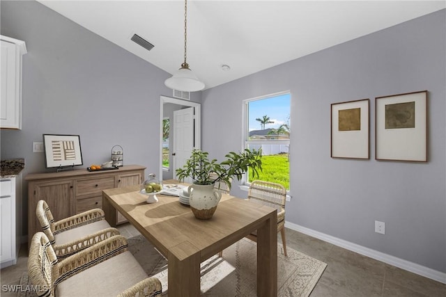 dining room featuring tile patterned floors