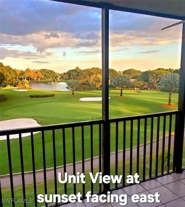 surrounding community with golf course view