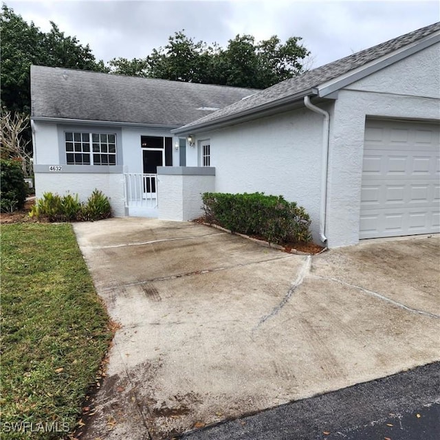 ranch-style house with a garage