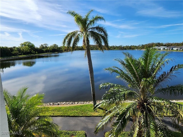 view of water feature