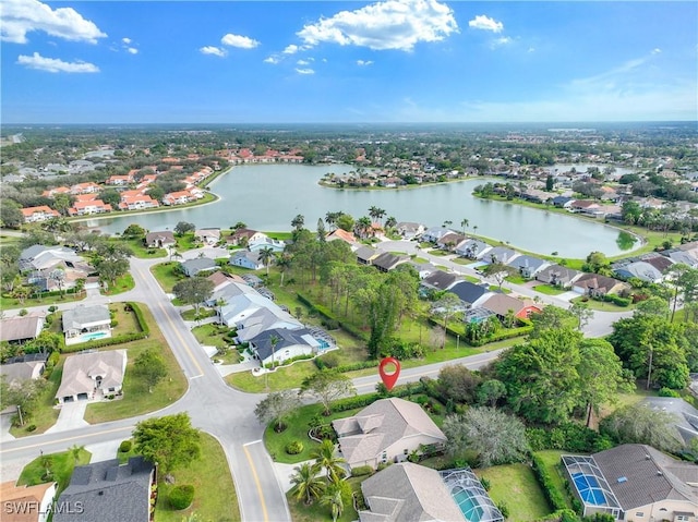 744 Belville Blvd, Naples, FL 34104 - drone / aerial view with a water view