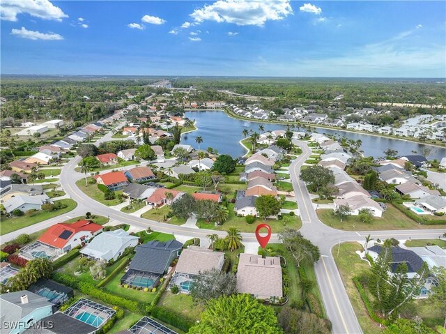 744 Belville Blvd, Naples, FL 34104 - aerial view featuring a water view