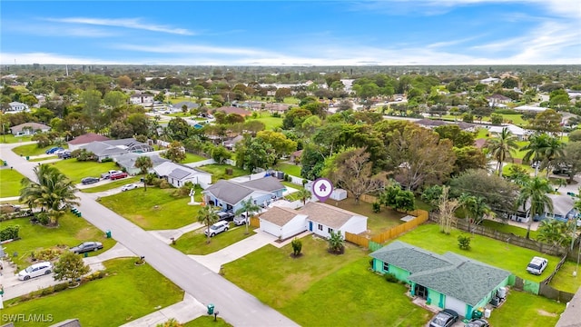 birds eye view of property featuring a residential view