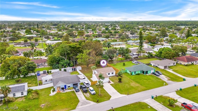 birds eye view of property featuring a residential view