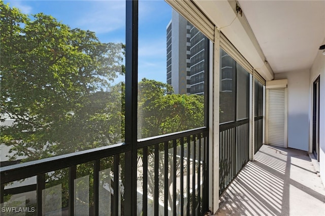 view of balcony