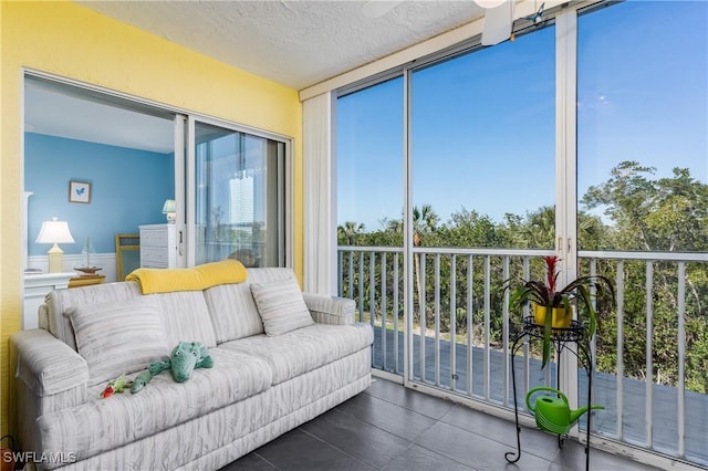 view of sunroom