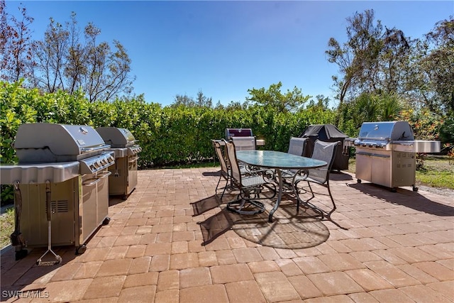 view of patio / terrace with grilling area