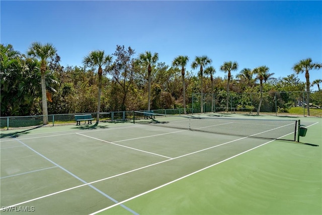 view of sport court