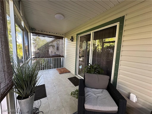 balcony with covered porch