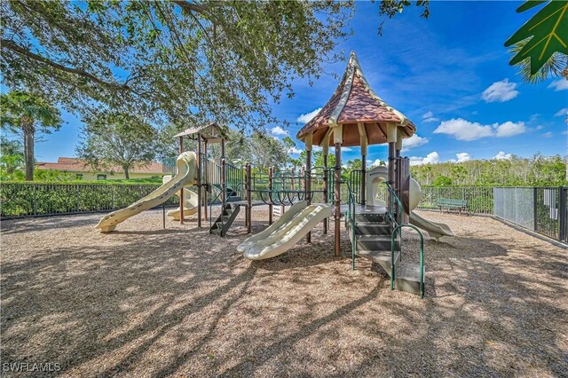 view of jungle gym