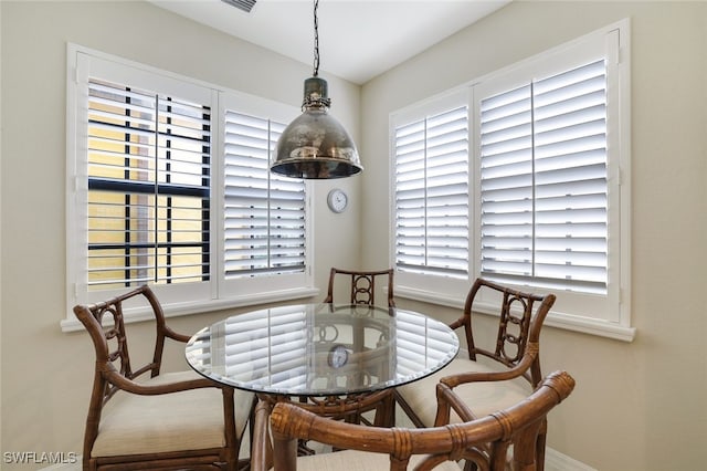 view of dining room