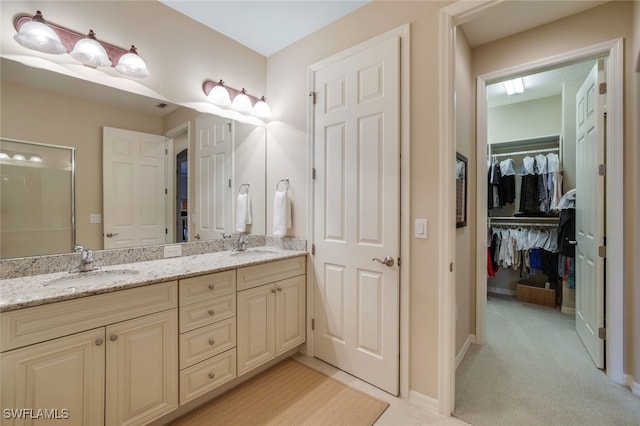 bathroom with vanity