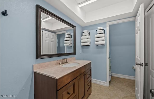 bathroom with vanity