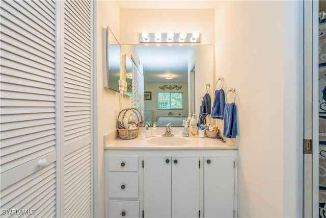 bathroom featuring vanity