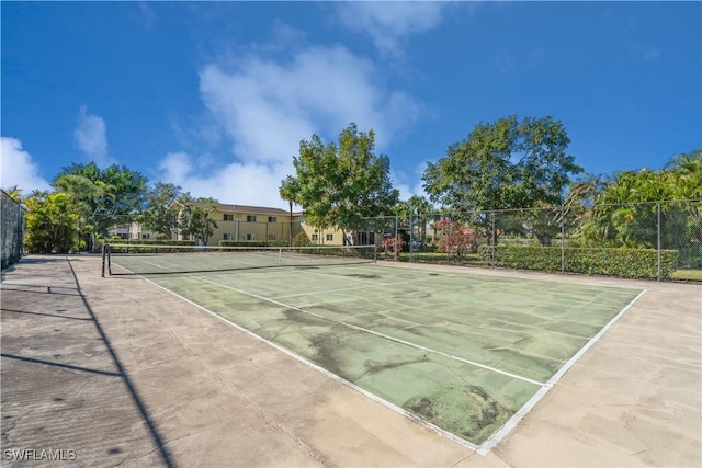 view of tennis court