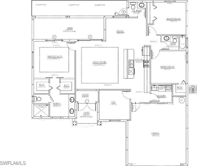 3005 28th St SW, Lehigh Acres, FL 33976 - home floor plan