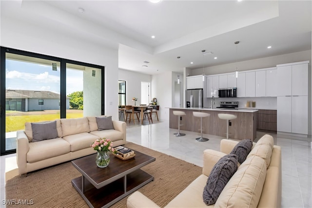 3005 28th St SW, Lehigh Acres, FL 33976 - living area featuring recessed lighting