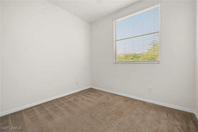 view of carpeted empty room