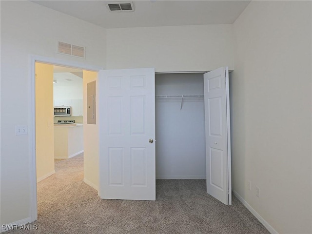 closet featuring visible vents