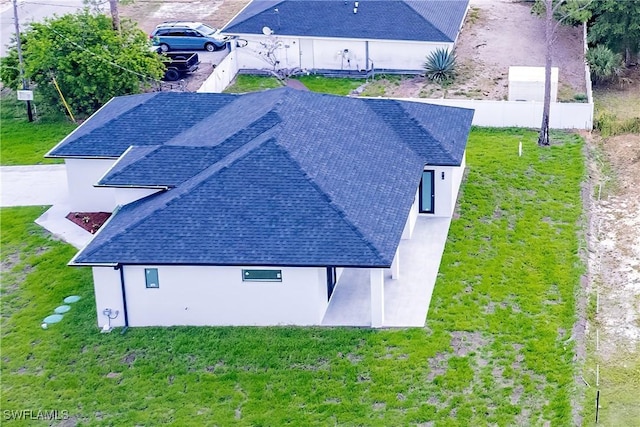 view from above of property