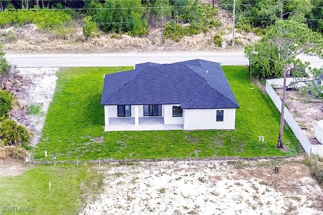 view from above of property