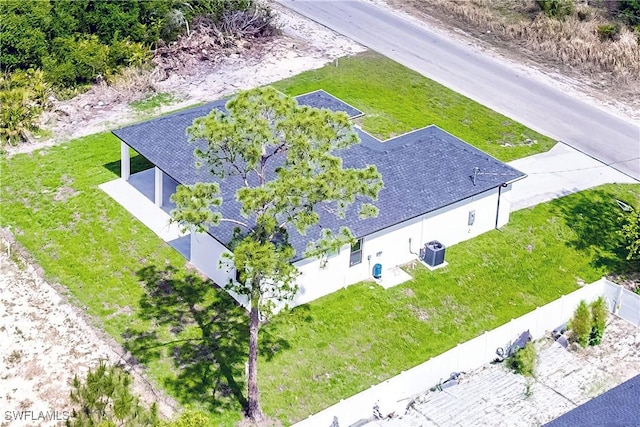 view from above of property