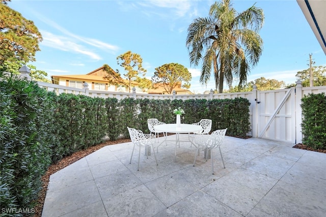 view of patio