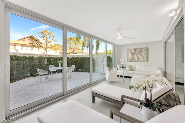 view of sunroom / solarium