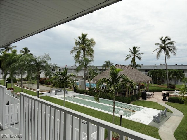 view of balcony