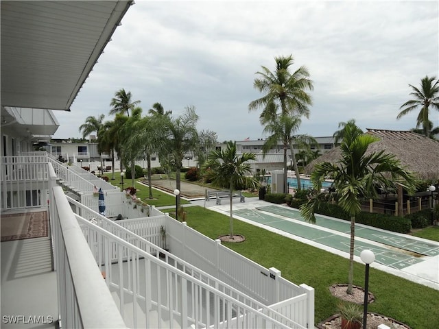 view of balcony