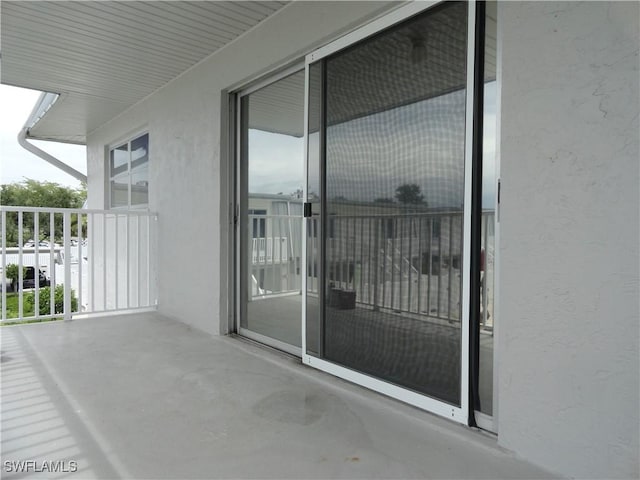 view of balcony