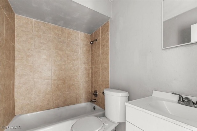 6135 Markland Ave, Fort Myers, FL 33916 - full bathroom featuring toilet, vanity, and tub / shower combination