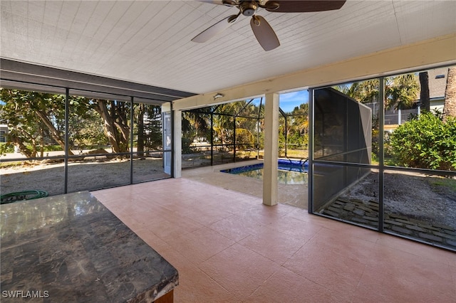 view of sunroom