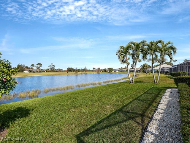 property view of water