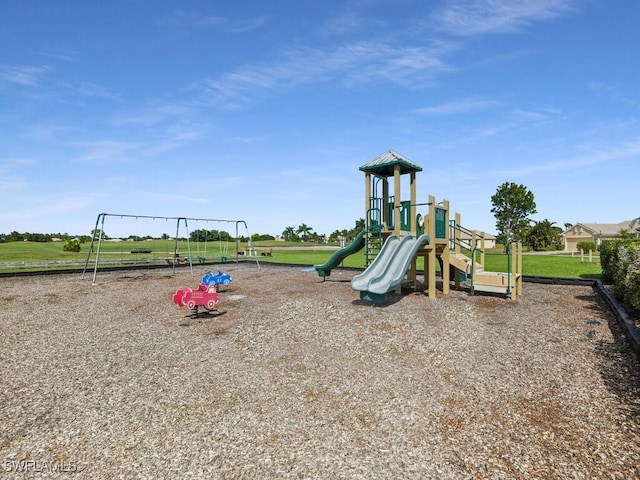 view of jungle gym