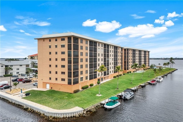 view of property featuring a water view