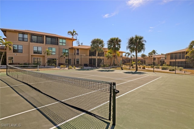 view of tennis court