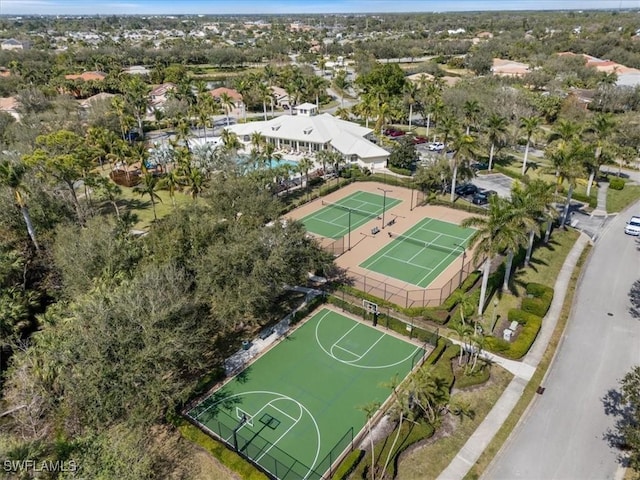 birds eye view of property